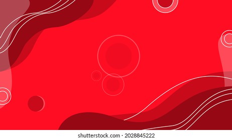 Abstract colorful red geometric background texture illustration with circles. Cool for banner, social media template, poster and flyer template