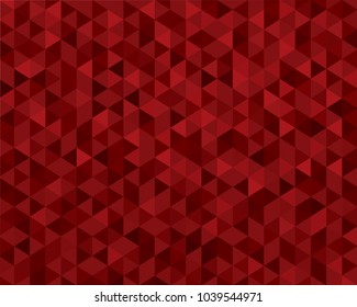 Abstract colorful red vector background with triangles. Background for design layout and poster.
