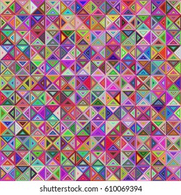Abstract colorful regular triangle mosaic background design