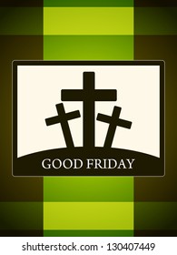 Abstract colorful religious background for good friday.