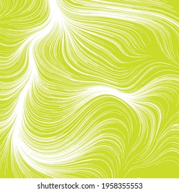 Abstract colorful render of random wavy, curvy, writhe lines design element (Series)