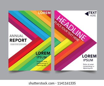 Abstract colorful report cover Business Book Cover Design Template in A4. Can be adapt to Brochure, Annual Report, Magazine, Poster, Corporate Presentation, Portfolio, Flyer, Banner, Website.