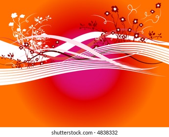 abstract colorful retro background