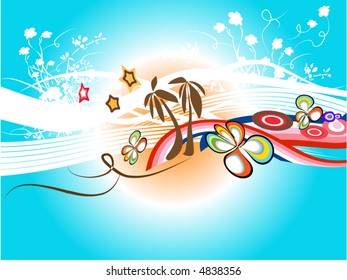 abstract colorful retro background