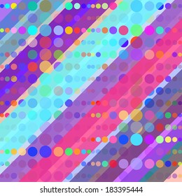 Abstract Colorful Retro Background. Vector