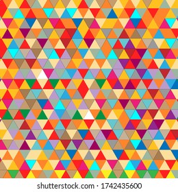 abstract colorful retro geometric triangle pattern art background vector illustrations