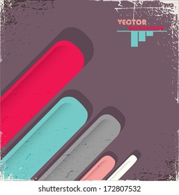 Abstract colorful retro lines