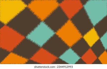 Abstract colorful retro pattern background