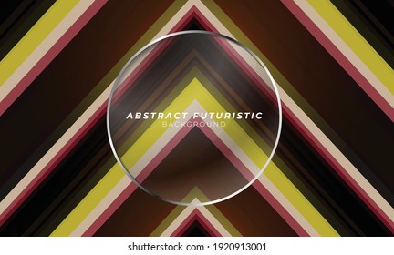 Resumen de triángulo retro colorido y formas geométricas circulares banner y fondo de cubierta, tarjetas, afiche, volante, folleto, para imprimir. Antecedentes de geometría abstracta, vector Banner.