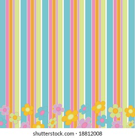 Abstract Colorful Retro Vector Background