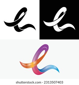Abstract Colorful Ribbon Business Logo