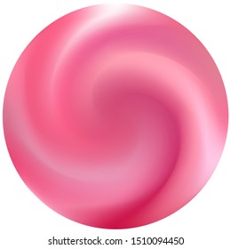 Abstract colorful round background. Isolated backdrop in style of 90th, 80th. Trendy soft color pastel. Pink effective modern screen design for brochure, calendar, cards or invitation.