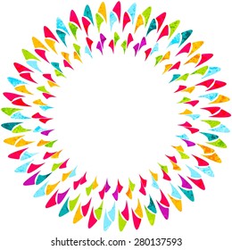 Abstract colorful round abstract background. Vector design