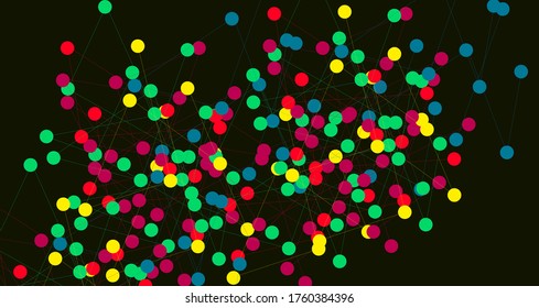 Abstract colorful round circle background 
