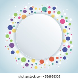 Abstract colorful round circle background 