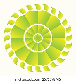 Abstract colorful round circle ornament mandala design