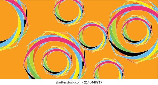 Abstract colorful Round circle shapes the background
