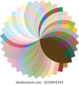 Abstract colorful round vector background