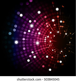 Abstract colorful rounded dots background .Vector illustration