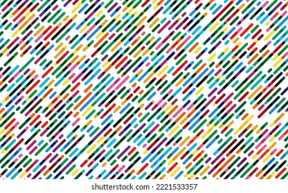 Abstract colorful rounded lines background
