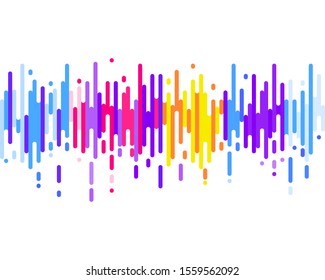 Abstract colorful rounded lines transition, Vector Illustration, Abstract geometric background, dynamic color pastel rounded shapes