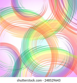 Abstract colorful rounds background