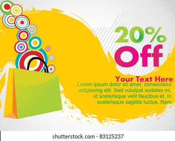 abstract colorful sale design