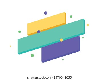 Abstract colorful sale notification banner shape flat design 