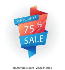 abstract colorful sales banner template
