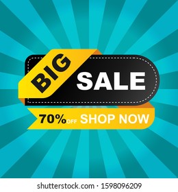 Abstract colorful sales banner vector