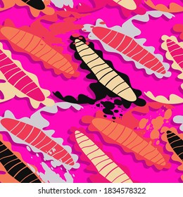 Abstract colorful seamless backdrop with creative vector pattern