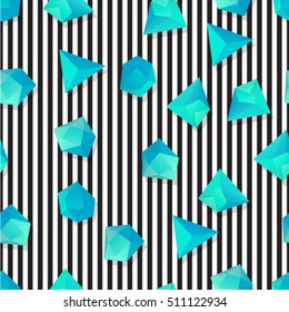 Abstract colorful seamless background with geometric elements