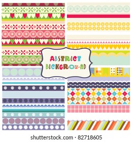 abstract colorful seamless backgrounds