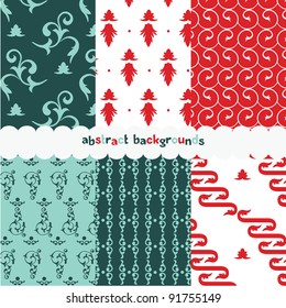 abstract colorful seamless backgrounds