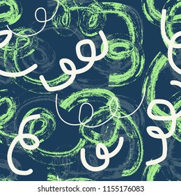Abstract colorful seamless chaotic pattern with urban geometric elements , for textile. Modern grunge background . Wallpaper for boys and girls