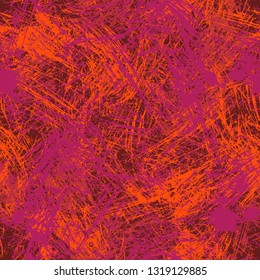 Abstract colorful seamless chaotic pattern with urban geometric elements , for textile. Modern grunge background.