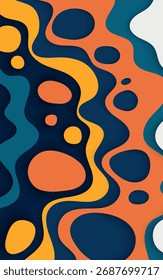 Abstrato colorido sem emenda padrão circular design de fundo