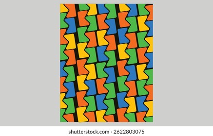 Abstract colorful seamless fabric pattern design vector illustration