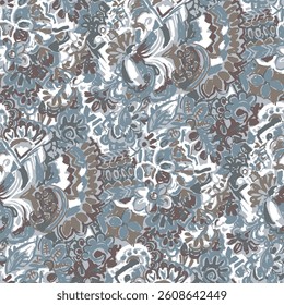 Abstract Colorful Seamless Floral Background for Fashion and Fabric