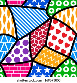 Abstract colorful seamless pattern.
