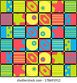 Abstract colorful seamless pattern