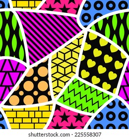 Abstract colorful seamless pattern. 