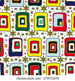 Abstract colorful seamless pattern