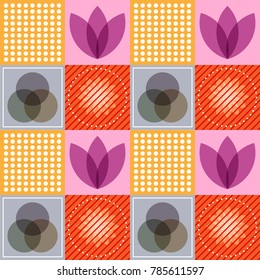 Abstract colorful Seamless Pattern background, Vector illustration