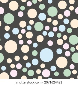 Abstract colorful seamless pattern with circles. Geometry pattern for fabric and textile
