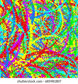 Abstract colorful seamless pattern. Eps8. RGB Global colors