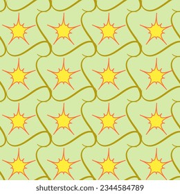 Abstract colorful seamless pattern. Fashion graphic background design. Modern stylish abstract texture. Design colorful template for prints, textiles, wallpaper, website, etc. Vector illustration