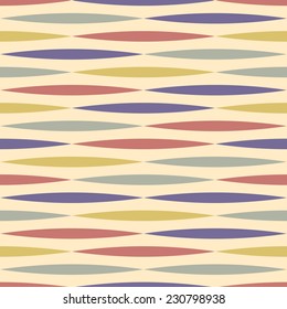 Abstract colorful seamless pattern of geometric shapes in vector. Wave lines backgrounds.