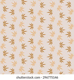 Abstract colorful seamless pattern with Marijuana leaves