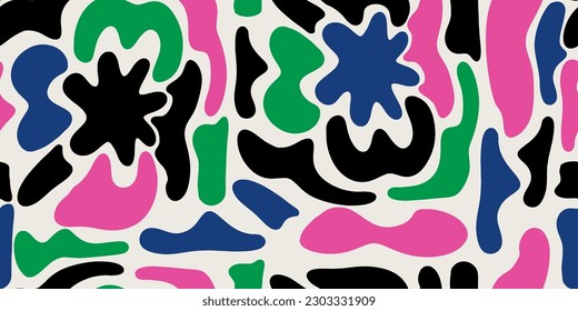 Abstract colorful seamless pattern. Modern design template.
